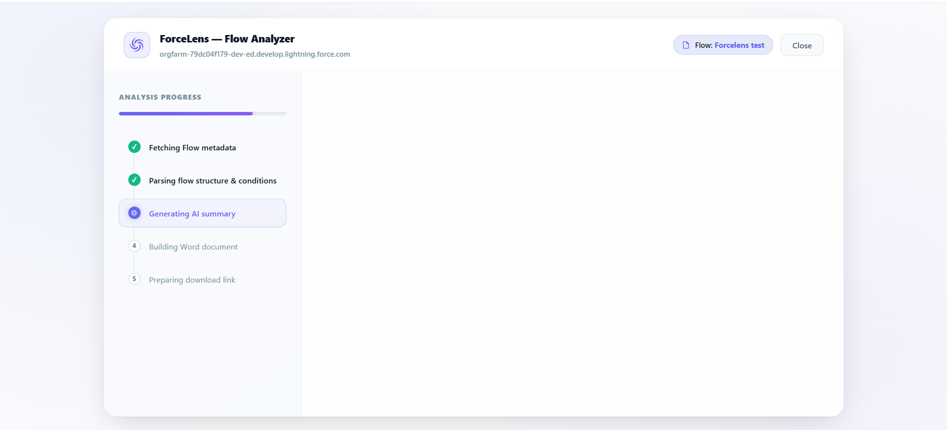 Flow Parser Progress Mockup